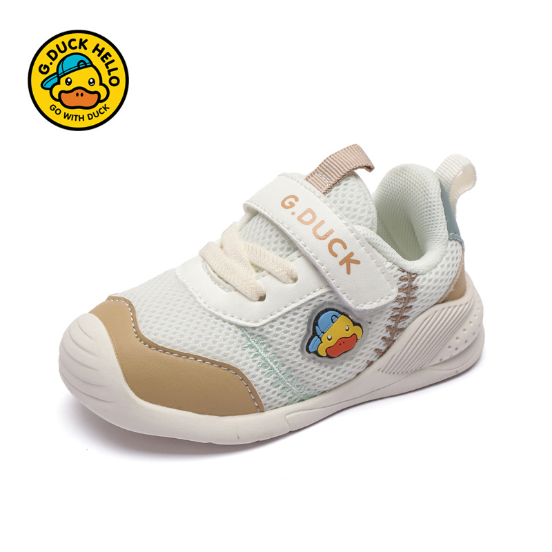 Zapatos deportivos para niños de pato amarillo doble transpirable ligero antideslizante para niños y niñas zapatos de corrección para bebés con suela suave zapatos para niños pequeños