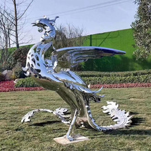 厂家定制创意不锈钢雕塑户外孔雀雕塑摆件创意公园园林景观装饰