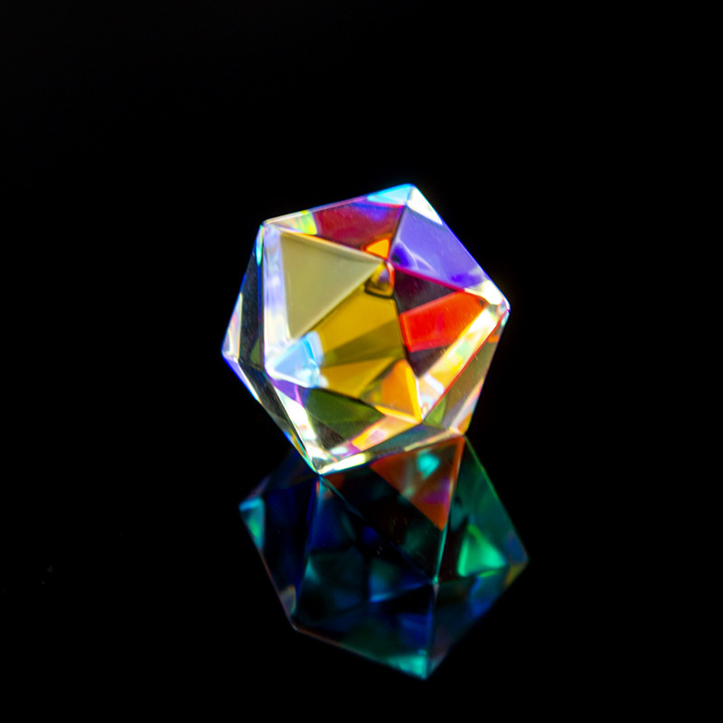Sun Catcher luz cubo color prisma 14 superficie cuerpo 20 multi-superficie sol mano-llenado Aurora Nuevo regalo exótico