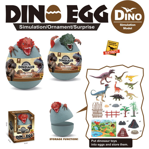 Dinosaur toy children's set simulated animal soft glue model egg new small triangle Tyrannosaurus wing boy and girl