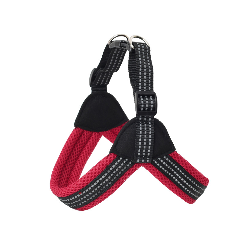 Perro Correa PET pecho espalda transpirable chaleco reflectante tipo pequeño y mediano perro Correa mascotas suministros en stock al por mayor