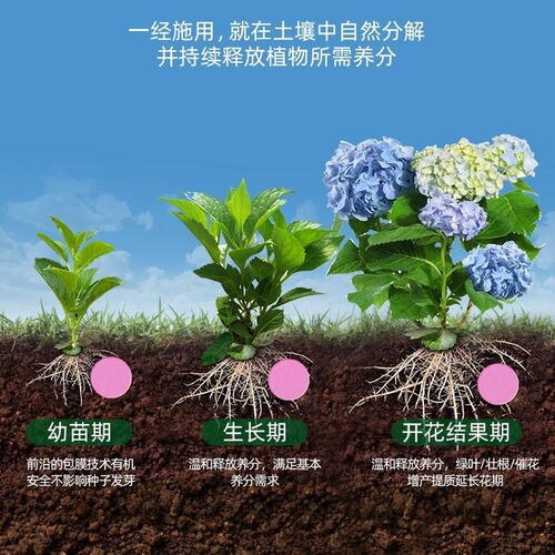 Plant nutrition tablets, slow-release tablets, universal nitrogen, phosphorus and potassium compound fertilizer, flower and green plant fertilizer, flower fertilizer, household potting fertilizer