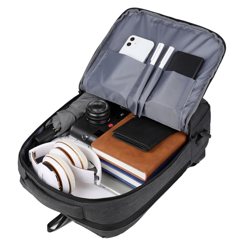 Mochila recargable USB para hombres de cercanías de negocios transfronterizos al por mayor Mochila portátil multifunción