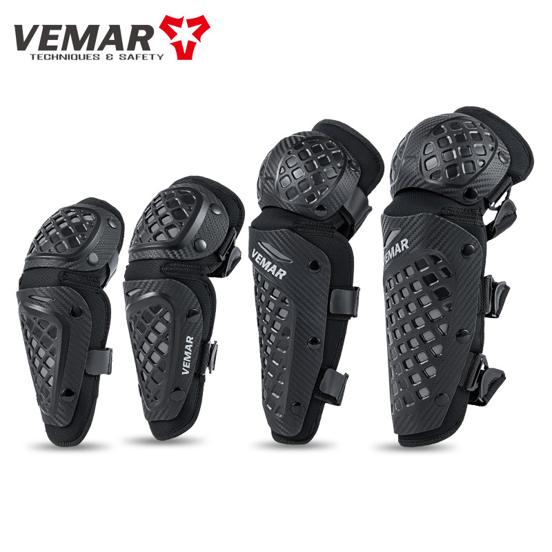 Motorcycle Leg Protectors Summer Knee And Elbow Pads For Men And Women Riding Protective Gear Breathable Mesh Anti-Fall And Impact Protection_voghion.com