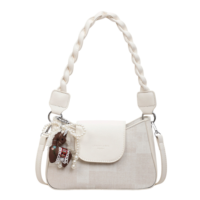 Retro bolso pequeño para mujeres 2026 nueva moda de hombro simple bolso de mochila diaria de textura nicho bolso de mano image 8