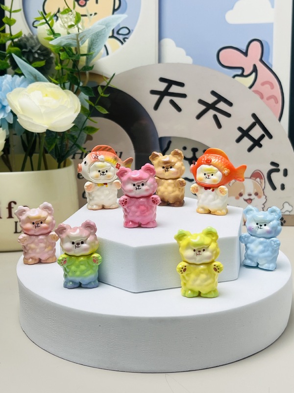 dimoo迪莫梦里梦外萌粒二创改娃pvc可打孔做钥匙扣手机链可爱潮玩|undefined