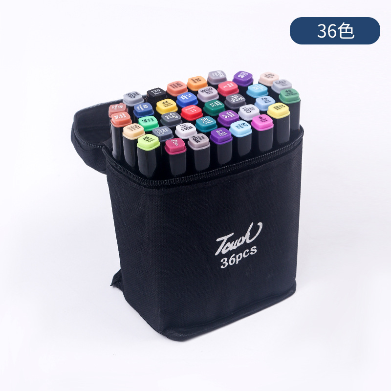 Marca pluma estudiante arte pintura de color especial 36/48/80/168 color pintura doble cabeza marca pluma traje