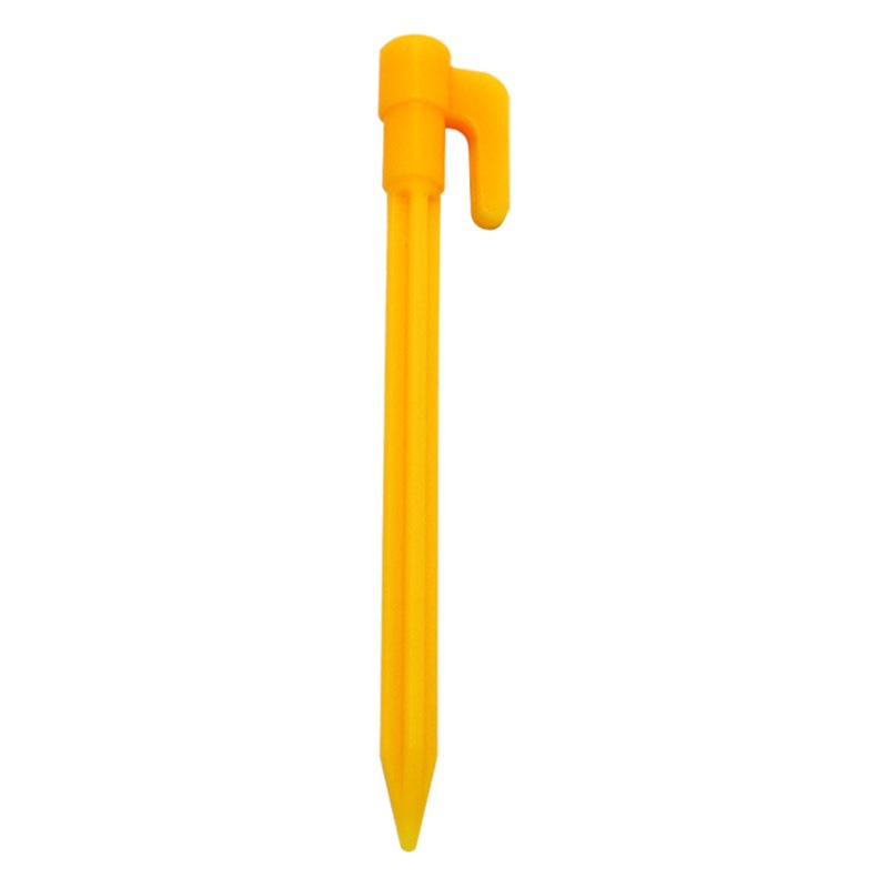 Outdoor Camping Tent Ground Nails Beach Windproof Plastic Ground Nails Lazy Inflatable Sofa Yellow Ground Nails