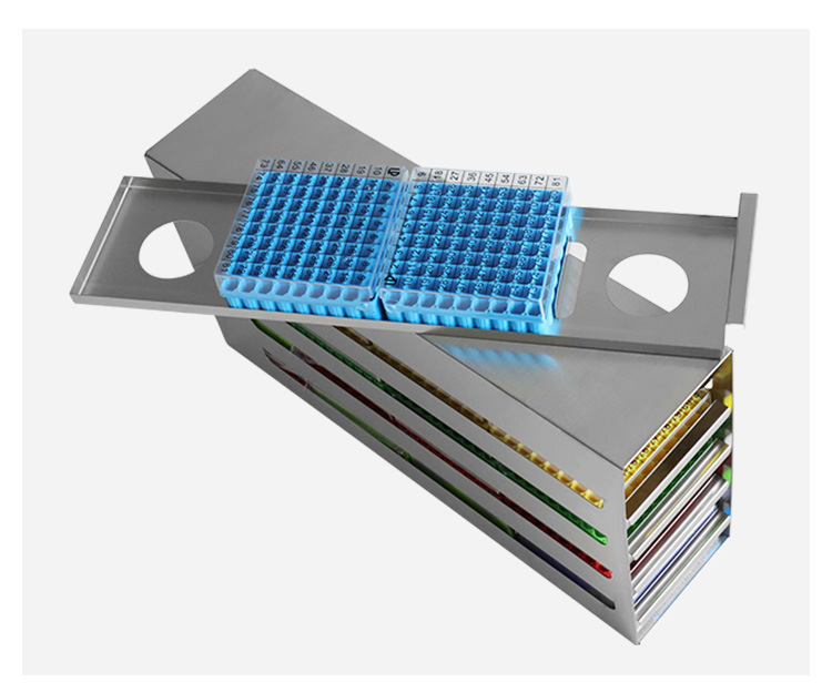绿冻304不锈钢冻存盒架超低温冰箱液氮冻存架存储架整体冲压成型-阿里巴巴