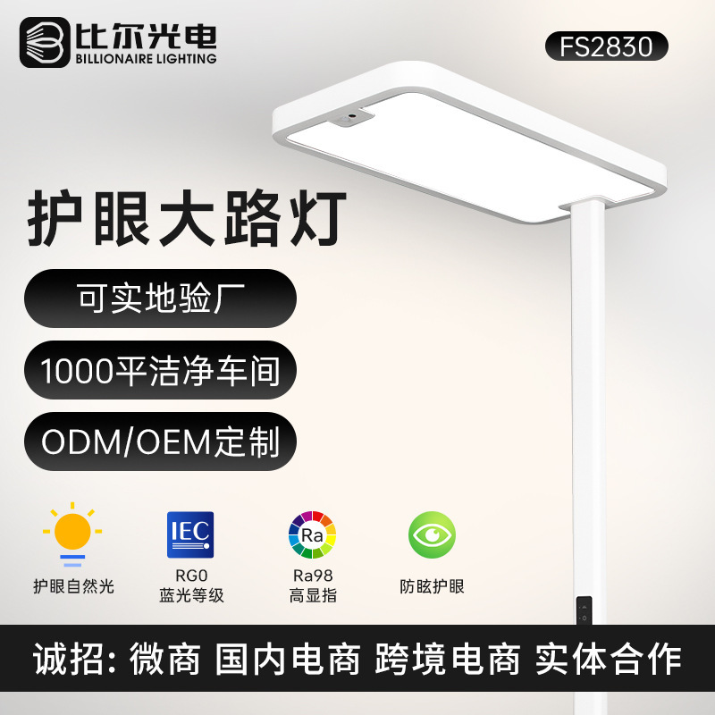 Bill Optoelectronics Full-Spectrum Eye-Protection Floor Lamp, Low Blue Light, Children's Study Eye-Protection Floor Lamp, Reading Lamp, Dimmable Bill Optoelectronics Full-Spectrum Eye-Protection Floor Lamp, Low Blue Light, Children's Study Eye-Protection Floor Lamp, Reading Lamp, Dimmable