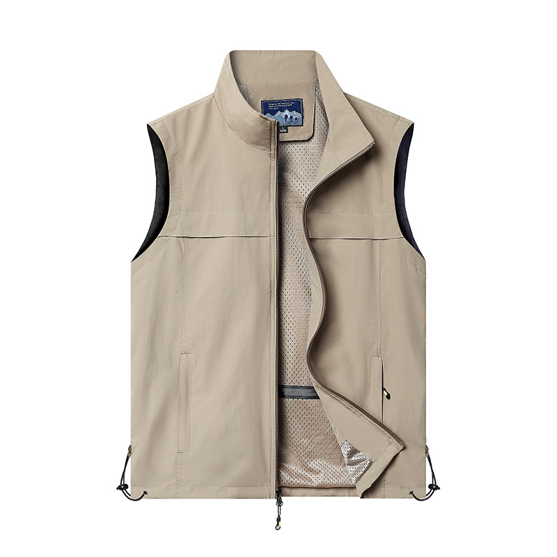 Chaleco de hombre al aire libre camisa de hombro ocio fotografía de montaña primavera y otoño chaleco de pesca chaleco de verano chaleco chaqueta