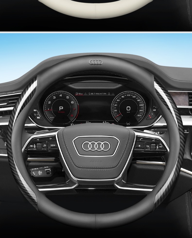 Suitable for Audi steering wheel cover A4L A6L A3A5A7A8L Q5LQ2LQ3Q7Q8 car handle cover