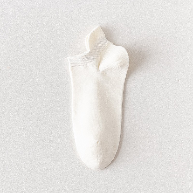 Primavera y verano, calcetines de barco de algodón de color sólido, calcetines de algodón sin costura, calcetines de algodón invisibles para hombres, embalaje independiente