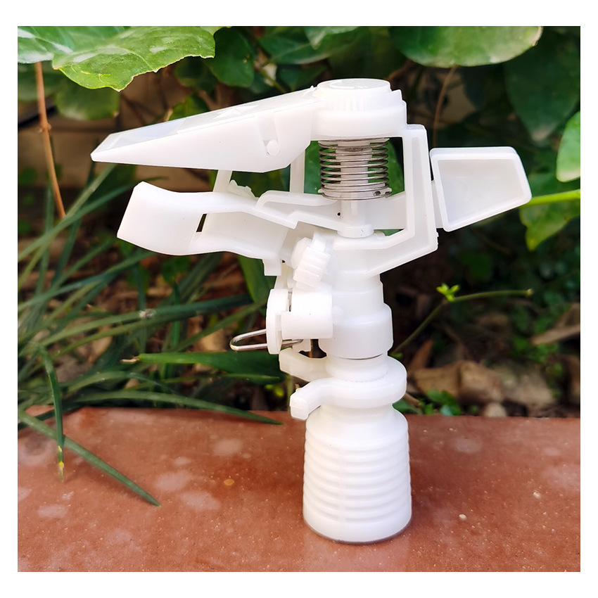 6分内牙25白色农业大田摇臂喷头360度自动旋转摇摆式园林灌溉喷头