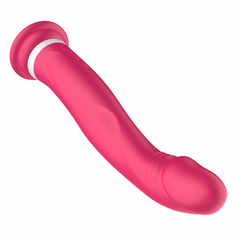 Cross-border electric heating vibrator silicone suction cup simulation penis sex tool masturbation sex toys delivery