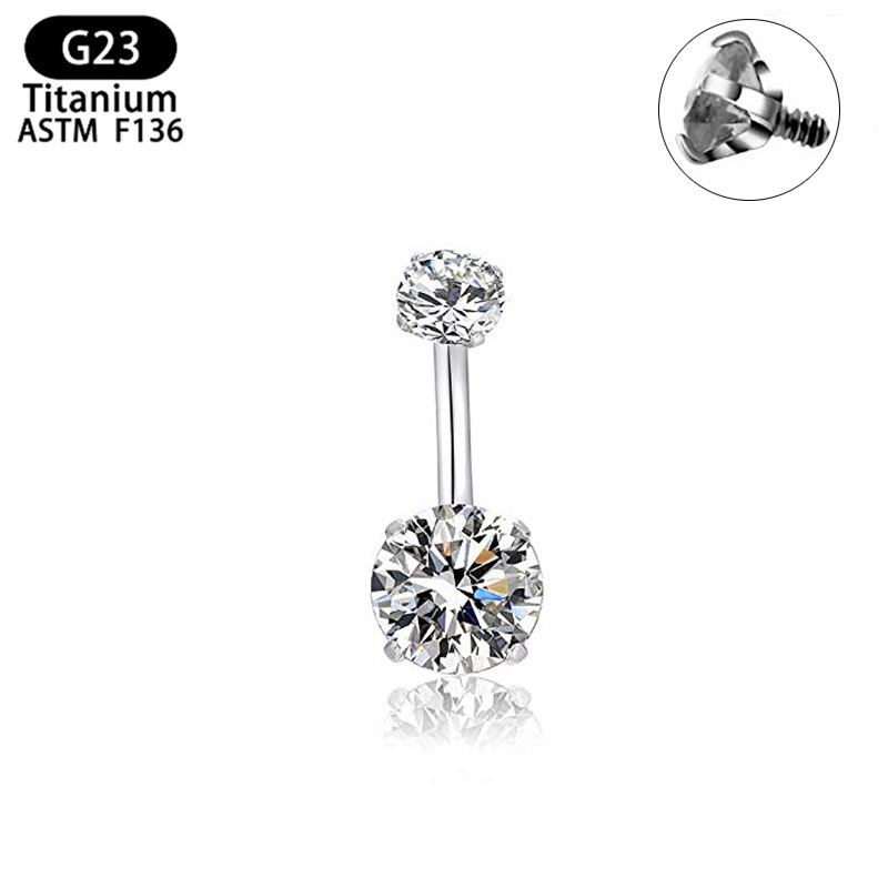 16G labret stud size and finish detail
