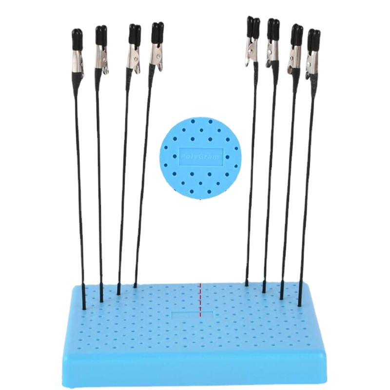 PolyGram modelo herramienta base para colorear Gundam militar piezas hechas a mano pulverización para colorear clip socket mesa de secado