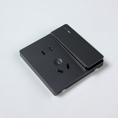 Home wall switch panel hidden wall switch and outlet dual control wall switch with five-hole hidden outlet for wholesale