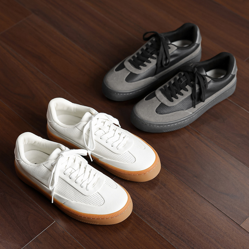 German training shoes, summer breathable genuine leather white shoes, 26 new models, cowhide casual sneakers, classic old money style men's shoes German training shoes, summer breathable genuine leather white shoes, 26 new models, cowhide casual sneakers, classic old money style men's shoes