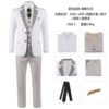 Shirt, vest, jacket, trousers, tie
