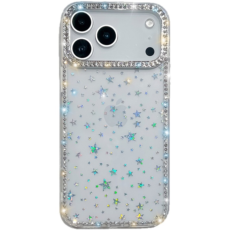 透明闪钻星星新款17适用苹果17promax手机壳多色17Air手机壳17Pro|undefined