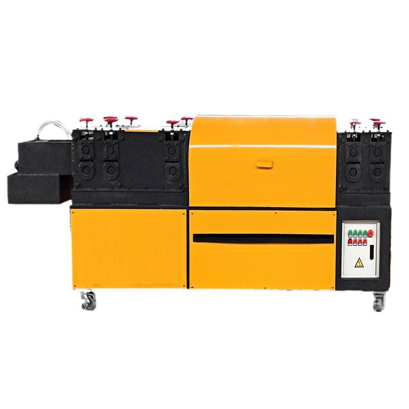 Nuevo enderezamiento automático de tubería de acero, desoxidado y pintura máquina integral de enderezamiento hiperbólico y reparación de tubería de invernadero de andamios