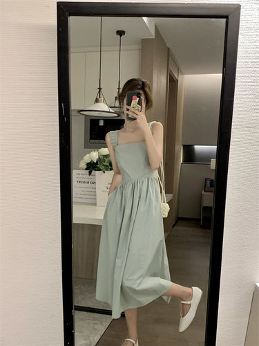 Vitality Girl Dress Women Summer  New Arrival Medium Length Waist Cinching Slimming Outerwear Elegant First Love Camisole Dress