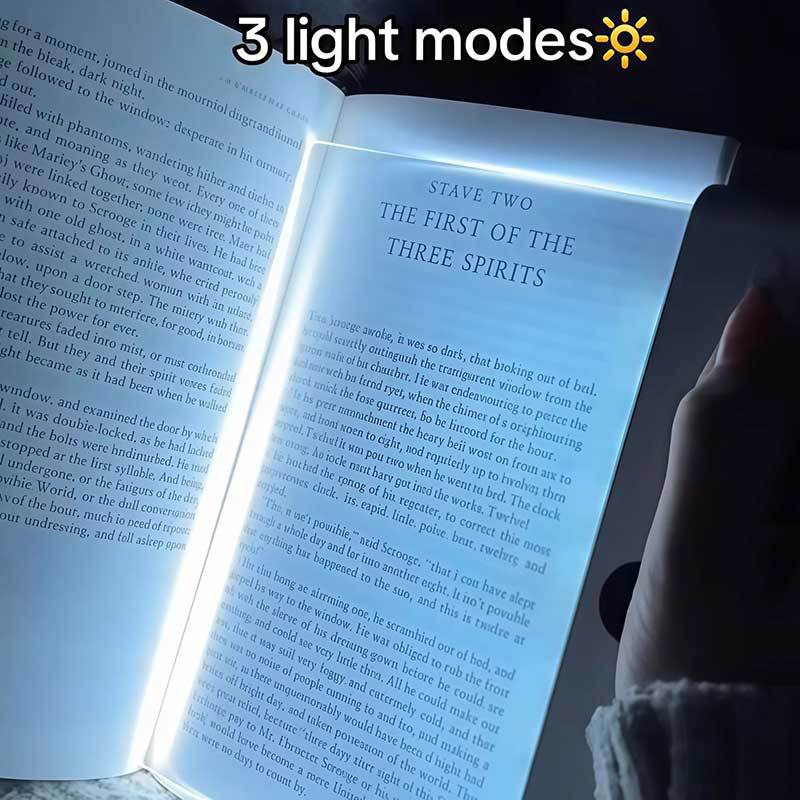 Luz de lectura LED tipo marcador ultra delgada vista nocturna plana para proteger los ojos de los estudiantes de lectura TK transfronteriza