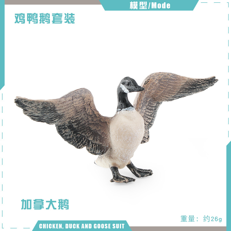 Simulación madre pato pollo gallina pollo Canadá ganso granja aves de corral pollo pato ganso modelo animal decoración exportación