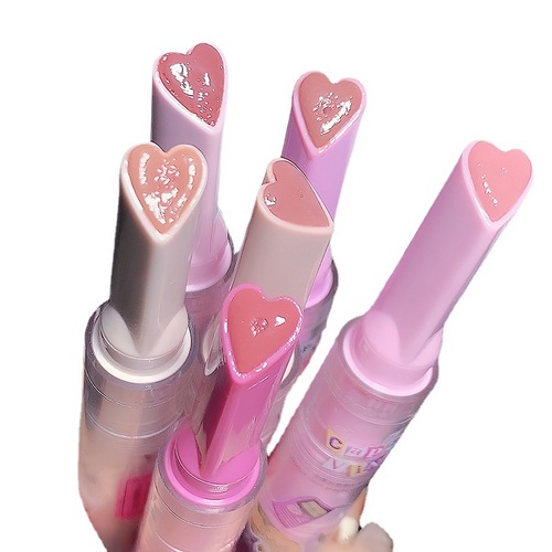 CAPPUVINI milk tea color watermelon color lip gloss pouty lip mirror water light fade lip lines moisturizing lipstick