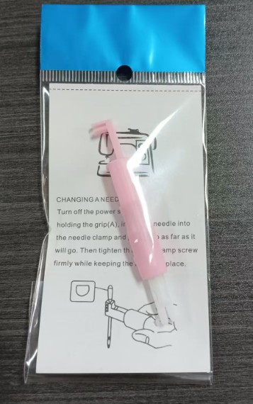 Máquina de coser de plástico para el hogar, enhebrador de agujas, cambiador de agujas, enhebrador automático portátil multicolor, fábrica al por mayor