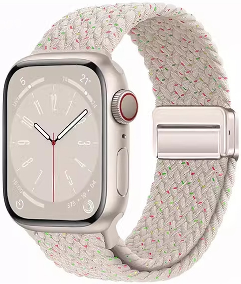 Apple iwatchS9876 時計ストラップ織り磁気バックル時計ストラップ ApplewatchS10 男性と女性の通気性に適しています。|undefined