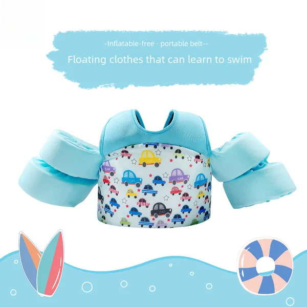 Cross-Border New Model Swimming Life Jacket Children's Arm Rings Water Sleeves Outdoor Water Sports Training Equipment Children's Buoyancy Aid