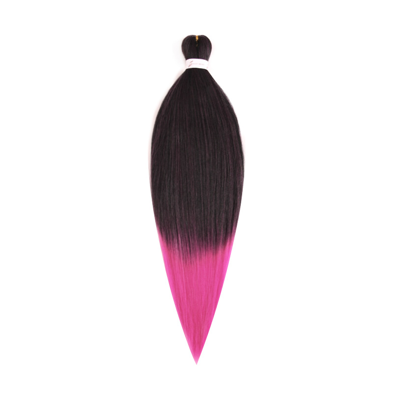 EZ Trenza PVC ignífugo a baja temperatura fibra multicolor flojo gran ganchillo de trenza fábrica de cabello recto un cabello