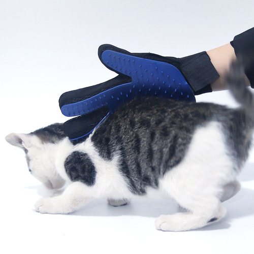 Factory direct sales cat grooming gloves pet supplies bath brush hair remover cat grooming pet cleaning massage gloves