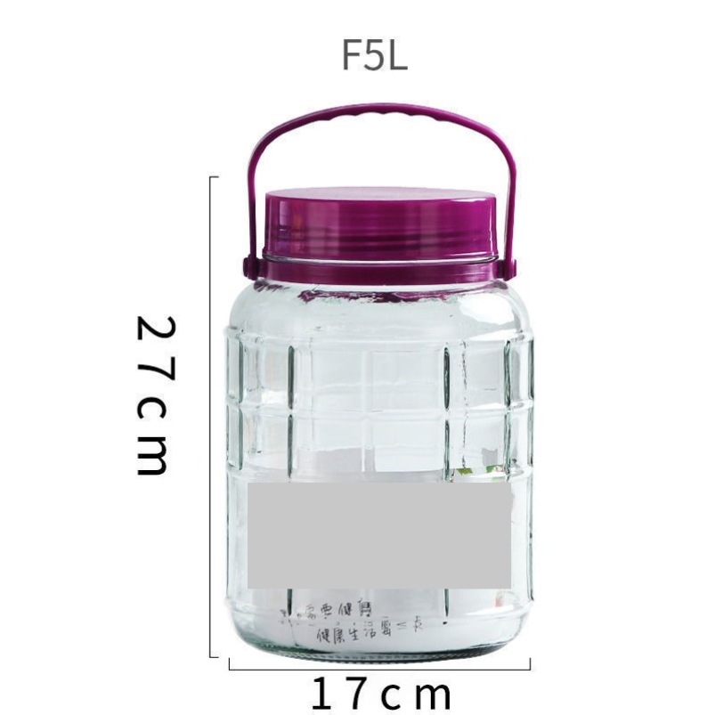 보라색 뚜껑 체크무늬 모델 16kg (16리터) 두꺼워지고 수도꼭지 없음