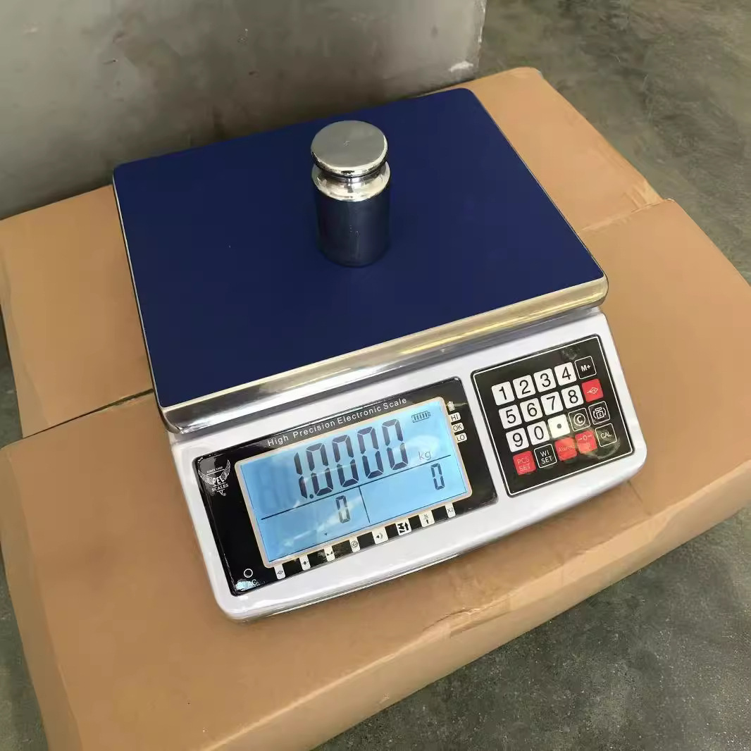 2024 nuevo contador de básculas básculas electrónicas básculas de mesa básculas pesadores básculas de números 30KG básculas de pantalla grande comercio exterior