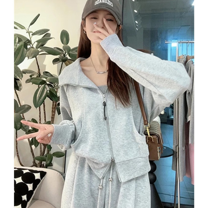 大码春秋季卫衣运动套装女时尚减龄宽松显瘦休闲两件套胖mm240斤|undefined
