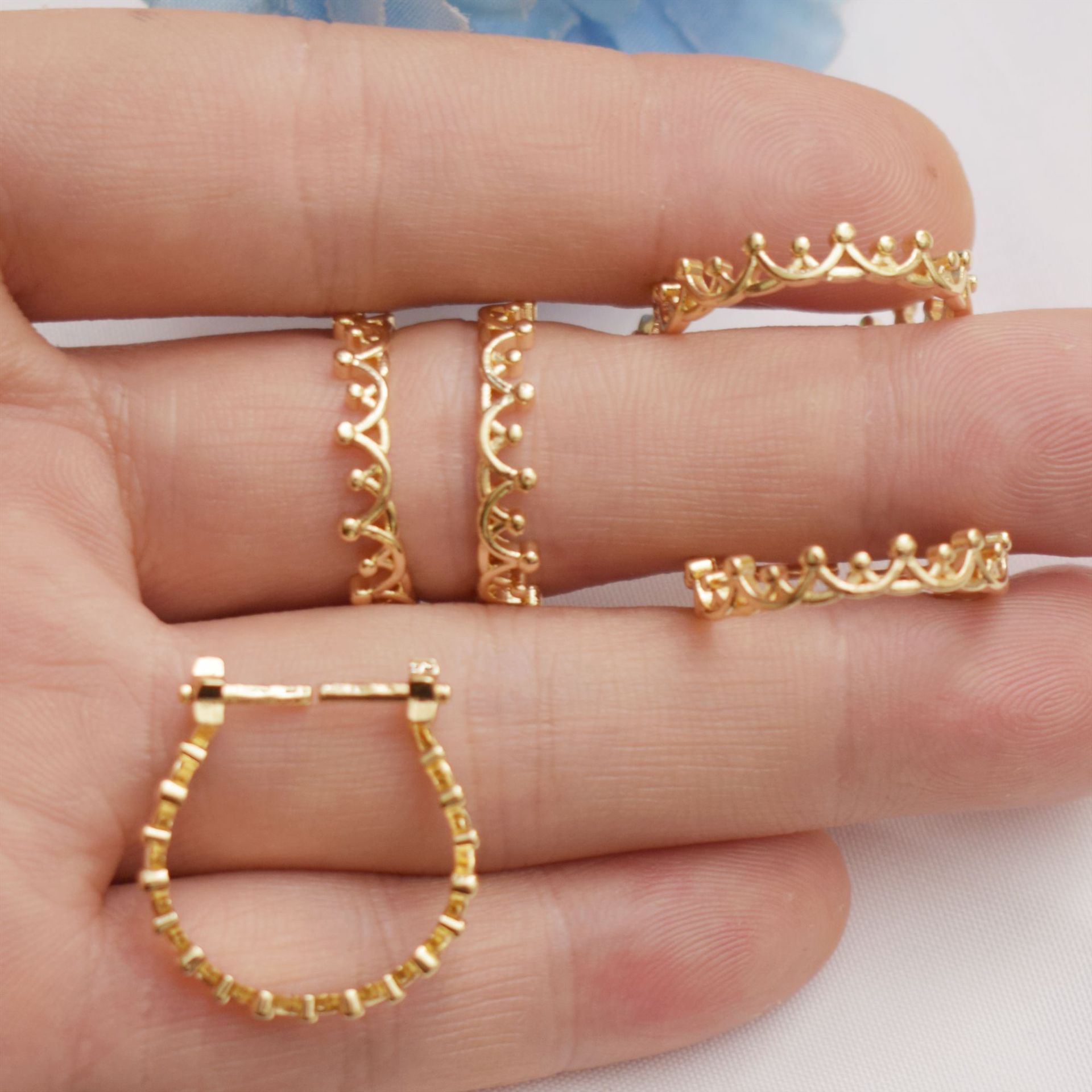25g Weight Rack Plated, Plated Gold Plating Process Ring Setting-Accessories Jewelry Making Type 17.3mm Jewelry Making Size 14K Gold Plated, White Gold Plated Plating Material DIY Jewelry Accessories Classification 10 PCS/Package Quantity Copper Material Leaf, Heart Shape Pattern Tassel, Plating, Flakes Design Elegant, Simple Style Style 10 PCS/Package 17.3mm Copper 14K Gold Plated White Gold Plated Leaf Heart Shape Ring Setting-Accessories 10