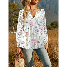 V 83221 Ruffled long-sleeve T-shirt ���߳��� T ������ͨ�¿�