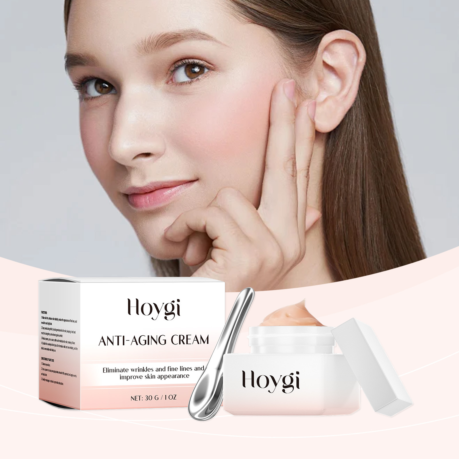 HOYGI Moisturizing Face Cream - Moisturizes and softens facial skin, gently cares for and smooths the skin, facial care cream