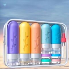 19 ピース/セットシリコーントイレタリー用トラベルボトルシリコーントラベルボトル
