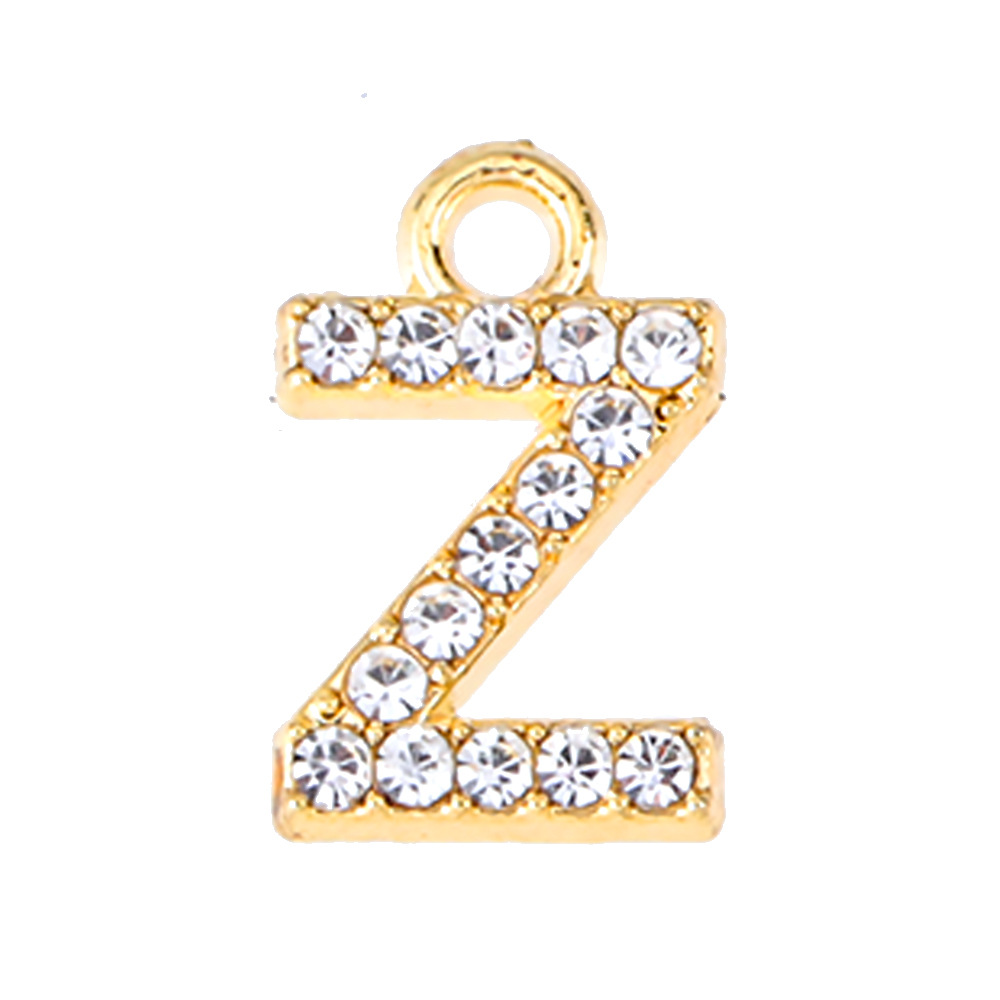 53g Weight Pendant Jewelry Making Type 13mm Jewelry Making Size Artificial Diamond Inlay Material DIY Jewelry Accessories Classification 50 PCS/Package Quantity Alloy Material Letter Pattern Plating Design Elegant, Simple Style, Streetwear Style 50 PCS/Package 13mm Alloy Artificial Diamond Letter Pendant 32