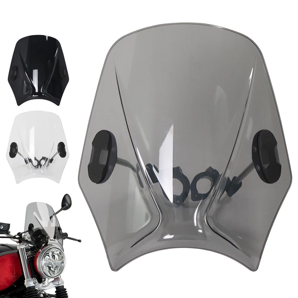 Suitable for BMW Triumph Honda Yamaha Kawasaki Suzuki Ducati Universal Round Light Street Car Windshield New