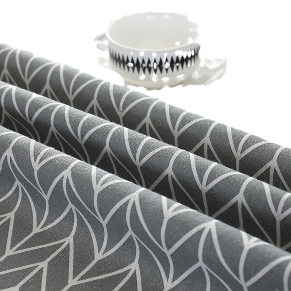 Nordic polyester cotton round dining tablecloth color triangle…