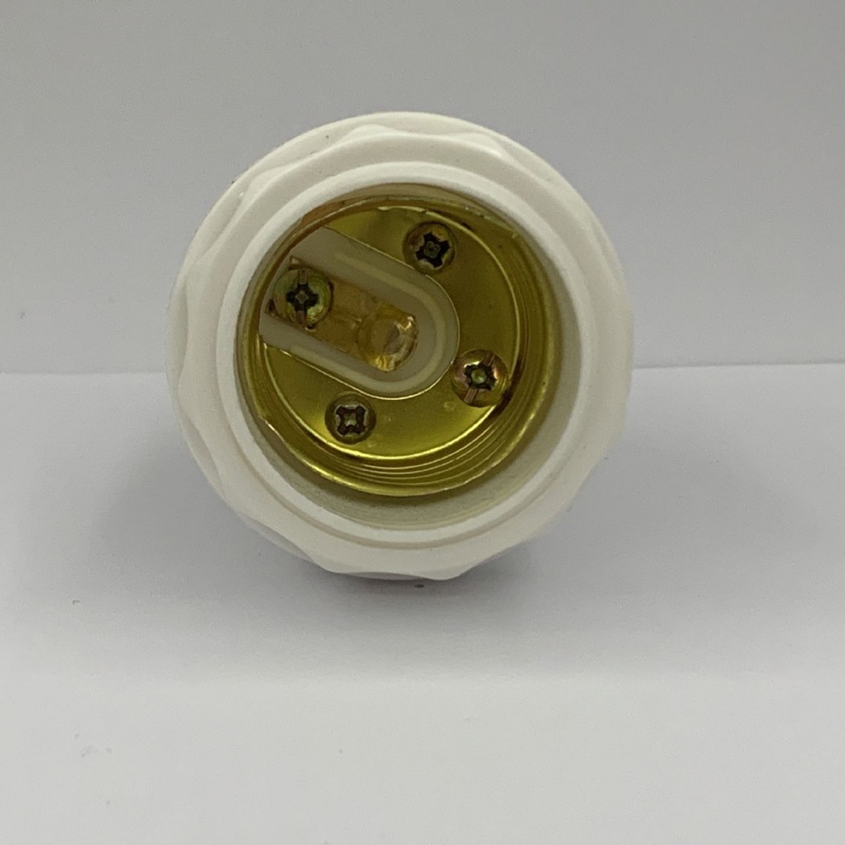 E27 lámpara de plástico blanco a prueba de agua socket de lámpara de tornillo socket de lámpara de fábrica directa