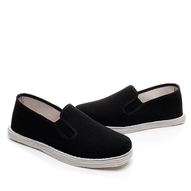 Традиционная Тканевая обувь Old Beijing, Мужская мягкая подошва ручной работы для среднего и пожилого возраста, обувь из чистой ткани, легкая повседневная обувь