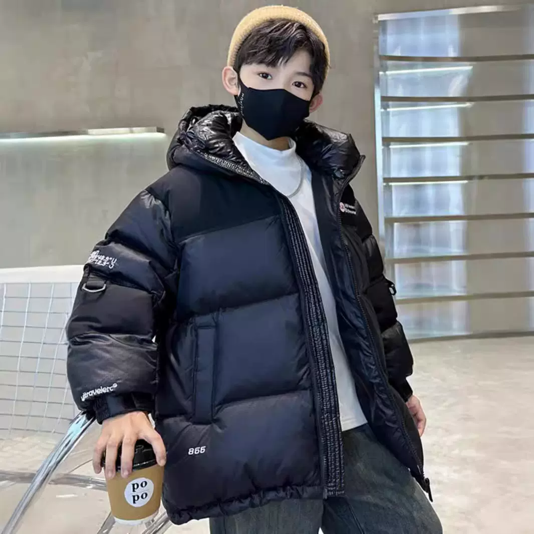 儿童男童冬季加厚棉服2025新款中大童冬装羽绒棉衣外套男孩棉袄潮