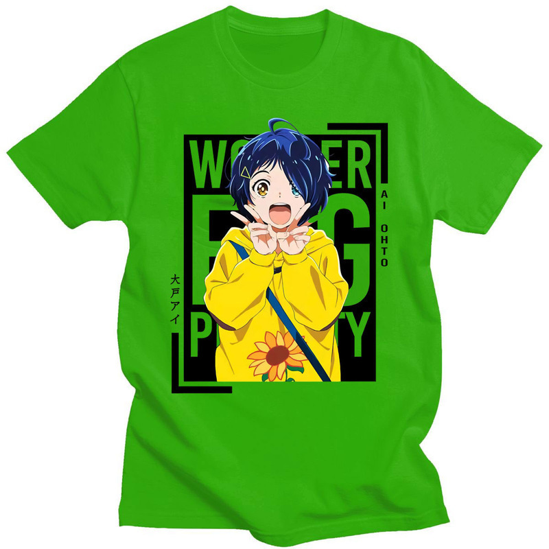 Short Sleeve Japanese anime Wonder Egg Priority T-shirt short sleeve pattern T-shirt for men and women T-shirt