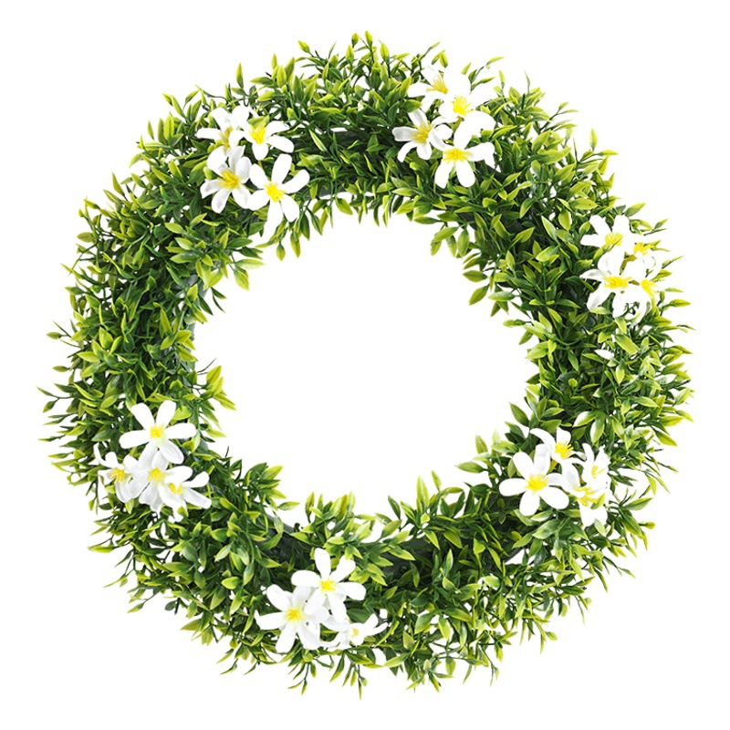 Primavera Garland vacaciones atmósfera escena decoración simulación verde planta conejo Garland puerta decoración colgante de pared transfronteriza al por mayor